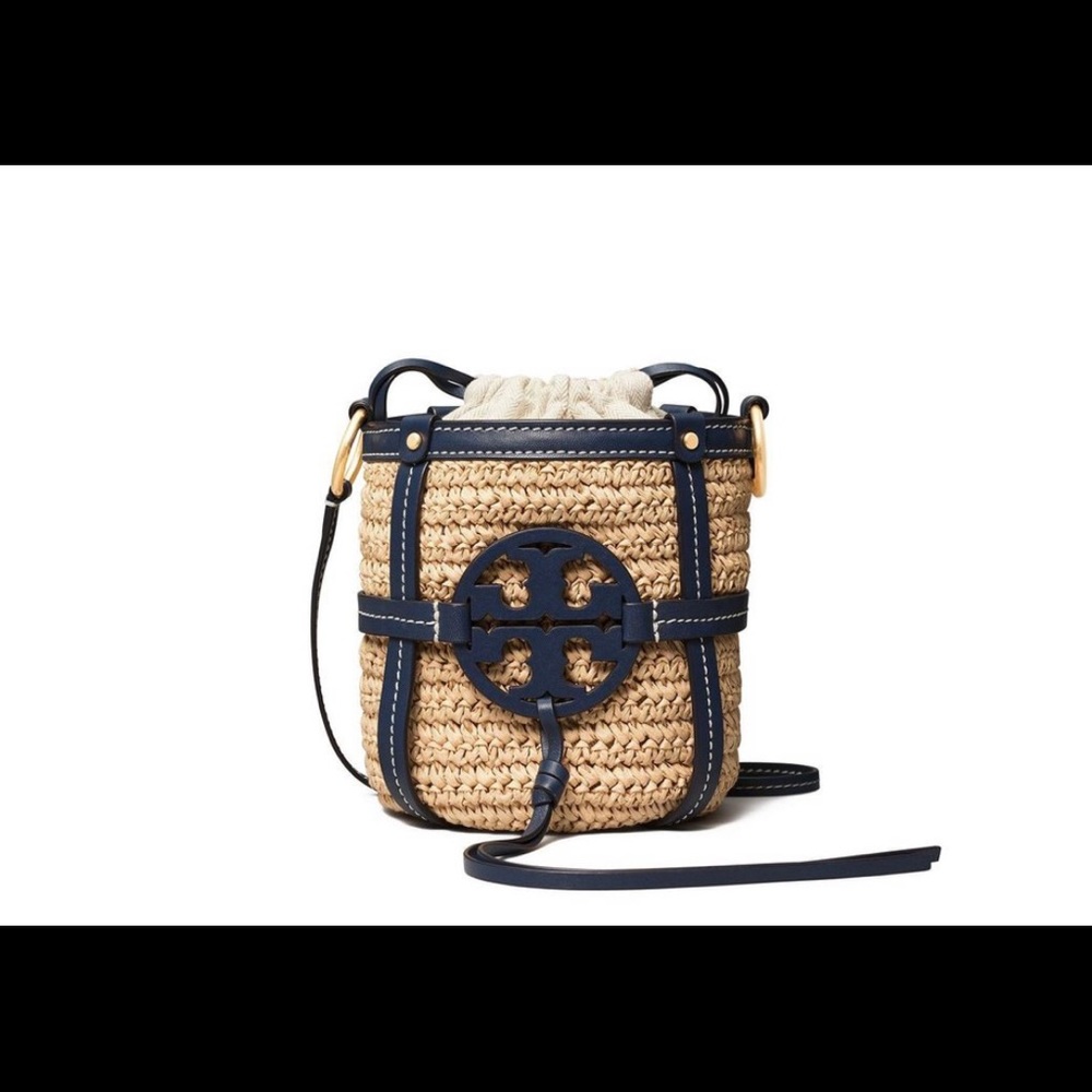 Tory Burch Miller Straw Bucket Bag